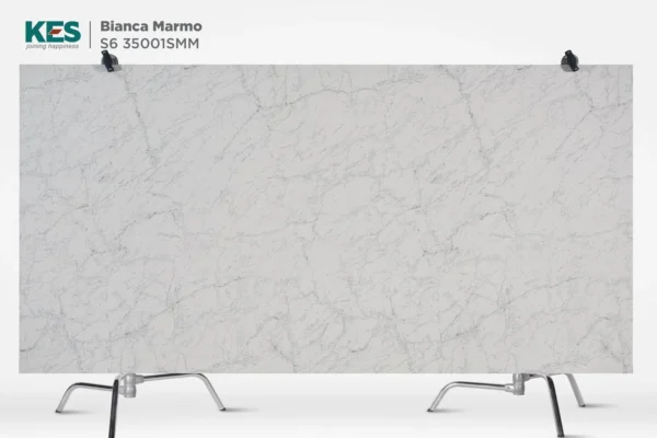 MDF phủ Melamine Bianca Marmo KES S6 35001SMM cận cảnh