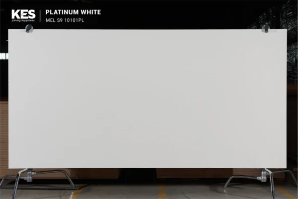 MDF phủ Melamine Platinum White KES S6 10101PL mặt sau