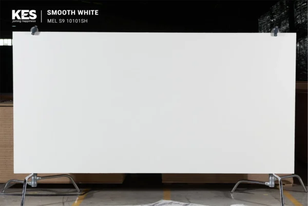 MDF phủ Melamine Smooth White KES S6 10101SH mặt sau