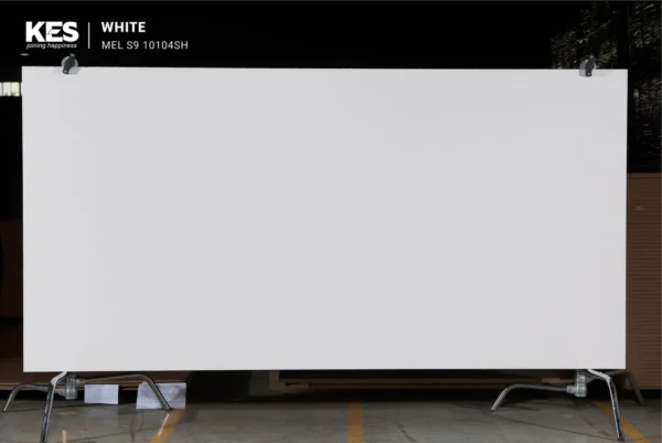 MDF phủ Melamine White KES S6 10104SH mặt sau