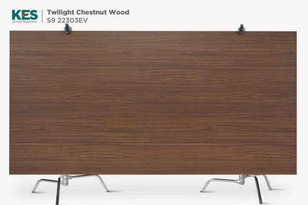 MDF phủ Melamine Twilight Chestnut Wood KES S6 22303EV mặt sau