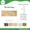 Duong chan tuong 12cm mặt trước