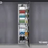 Tủ kho 6 tầng inox 304 mặt trước