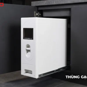 Thùng gạo âm tủ mặt trước
