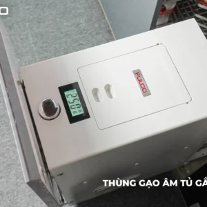 Thùng gạo âm tủ fulco fc32-4 mặt trước