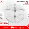 Mâm xoay tủ bếp 180 độ mặt trước