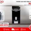 Thùng gạo mặt gương màu đen fulco ns104 mặt trước