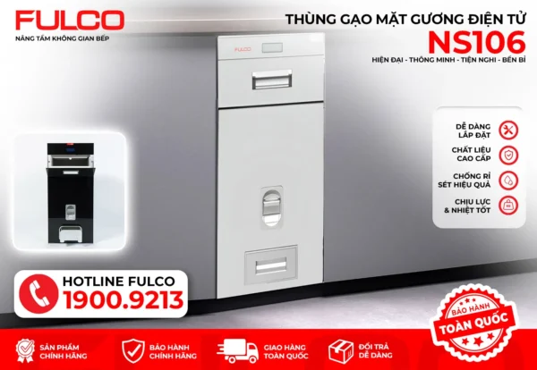 Thùng gạo điện tử mặt trước