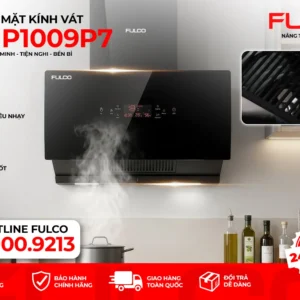 Hút mùi fulco kinh vát hiện đại mặt trước