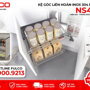 Kệ góc liên hoàn fulco ns430g mặt trước