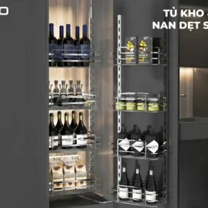 Tủ kho 4 tầng inox 304 mặt trước