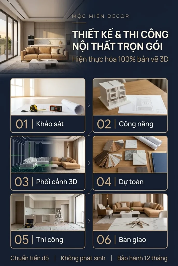 Thiết kế & thi công nội thất