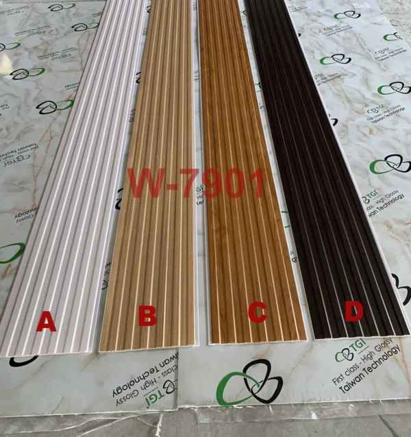 Tấm Ốp PVC Dạng Sóng W-7901 cận cảnh