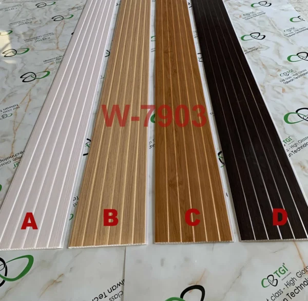 Tấm Ốp PVC Dạng Sóng W-7903 cận cảnh