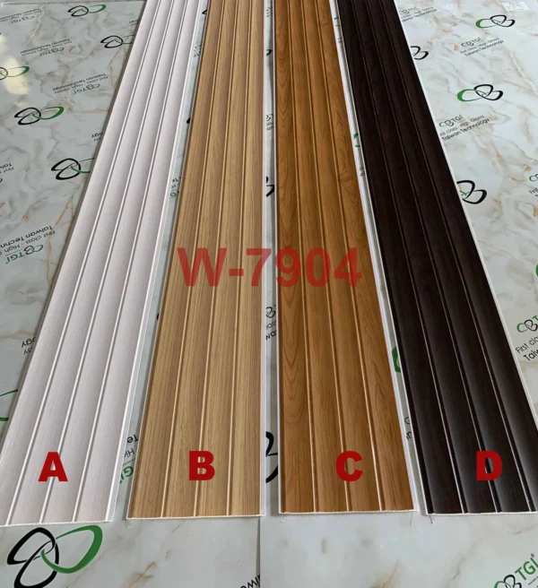 Tấm Ốp PVC Dạng Sóng W-7904 cận cảnh
