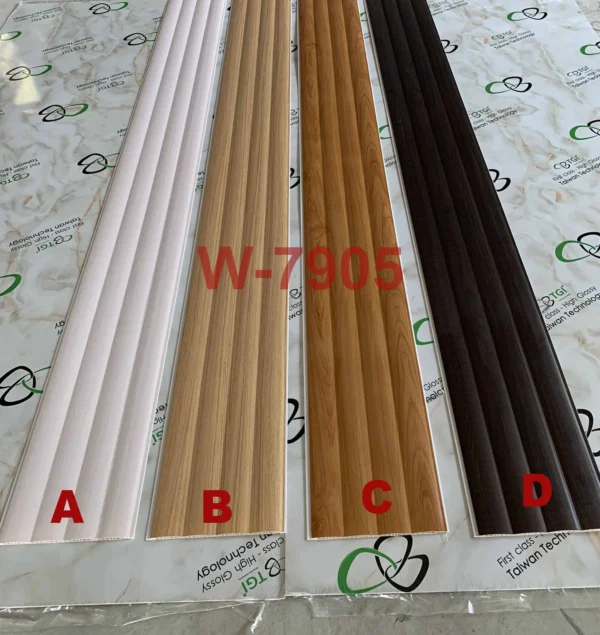 Tấm Ốp PVC Dạng Sóng W-7905 cận cảnh