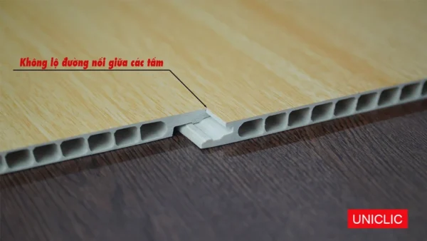 Tấm Ốp Tường PVC WP-400 Hèm Khóa UNICLIC -8616 mặt sau