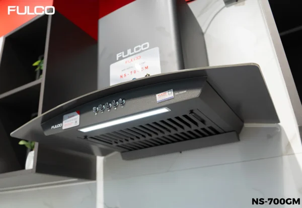 HÚT MÙI KÍNH CONG PHÍM CƠ Fulco NS-700GM phía dưới