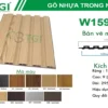 Gỗ Nhựa Composite Trong Nhà W159T9 thu gọn