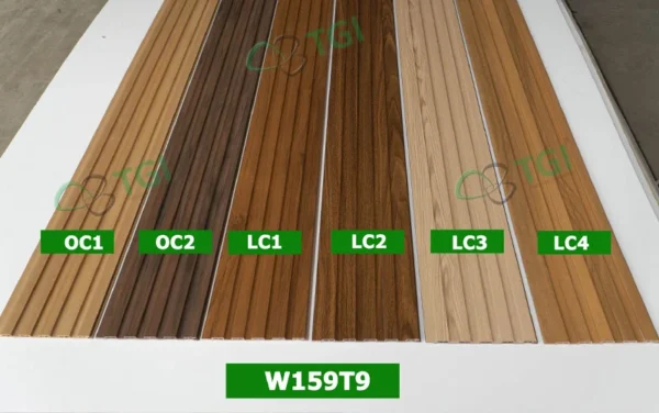 Gỗ Nhựa Composite Trong Nhà W159T9 mặt sau