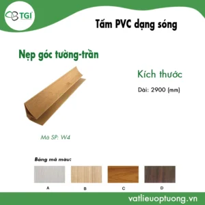 Nep goc tuong tran w4 mặt trước