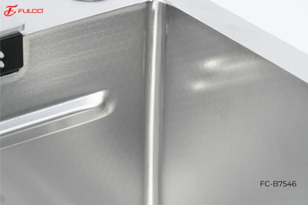 BỘ CHẬU VÒI RỬA 1 HỐ THÁC NƯỚC INOX304 XƯỚC MỜ CAO CẤP Fulco FCB7546 tổng quan