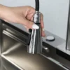 BỘ CHẬU VÒI RỬA 1 HỐ THÁC NƯỚC INOX TRẮNG XƯỚC Fulco FC-B7546 phía dưới