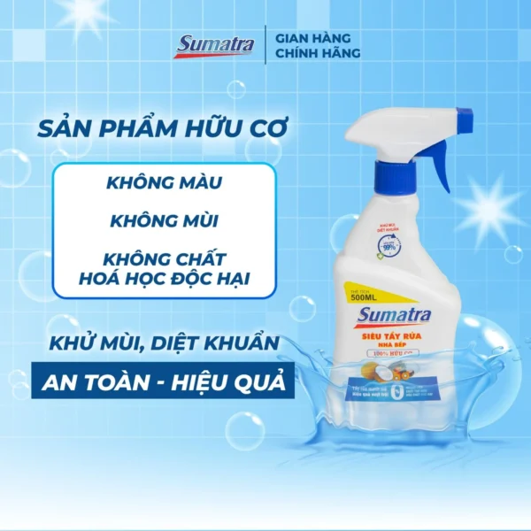 Tẩy rửa dầu mỡ nhà bếp mặt trước