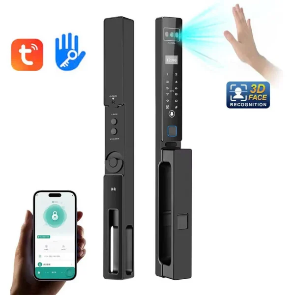 Khóa Cửa Nhôm Xingfa Face ID Mialock 6in1 MIA-K9 ảnh thực tế