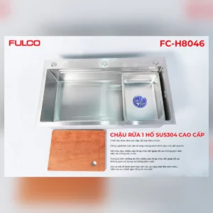 Chậu rửa 1 hố nano cao cấp fulco fc-h8046