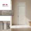 Cửa ô fix ABS BARUN đồng màu cánh trong không gian nội thất