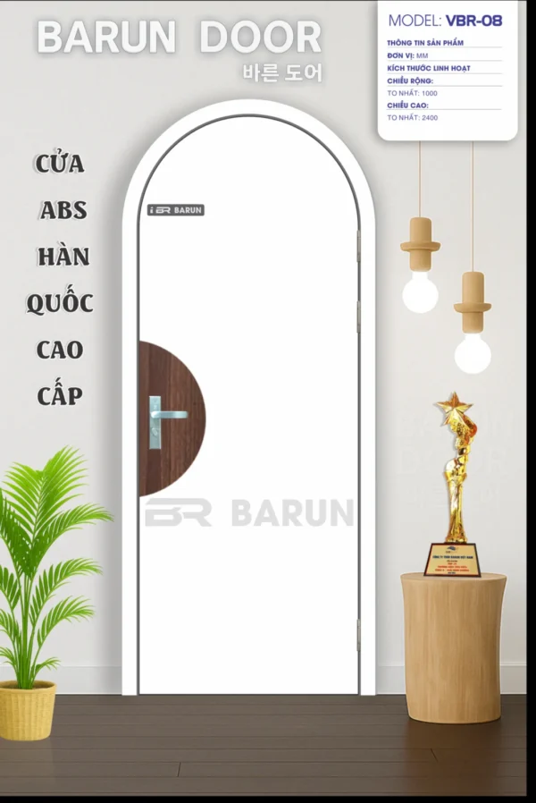 Cửa vòm BRV-08 góc chụp khác