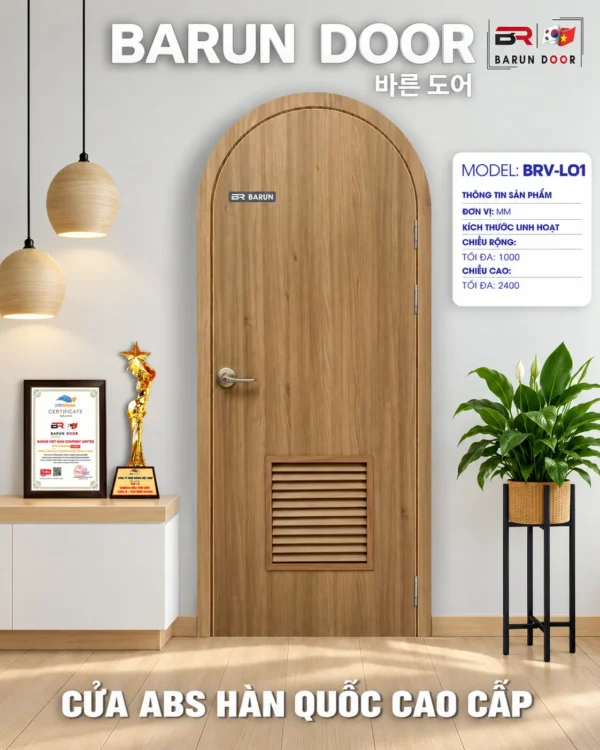 Cửa vòm BRV-L01 góc chụp khác