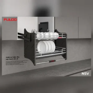 Giá bát đĩa nâng hạ oval 304 cao cấp fulco nsv.06