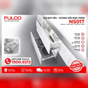 Giá bát đĩa - xoong nồi nan tròn fulco ns01t-600a