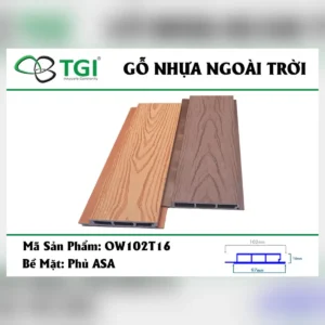 Gỗ nhựa composite ngoài trời ow102t16
