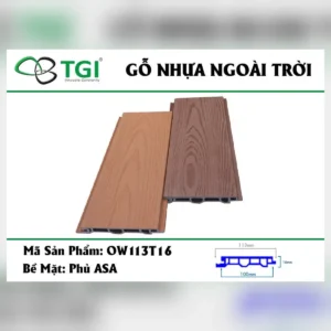 Gỗ nhựa composite ngoài trời ow113t16