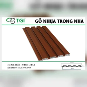 Gỗ nhựa composite trong nhà w160t12