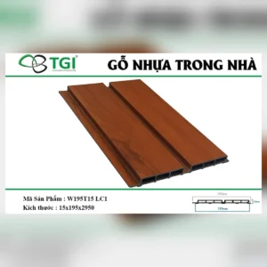 Gỗ nhựa composite trong nhà w195t15