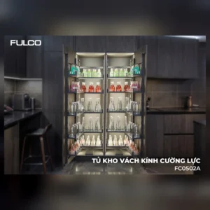 Hệ thống tủ kho vách kính cường lực fulco fc0502a