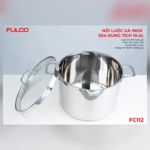 Nồi luộc gà inox 304-dung tích 10.4l fulco fc112