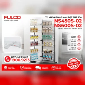 Hệ thống tủ kho 6 tầng inox 304