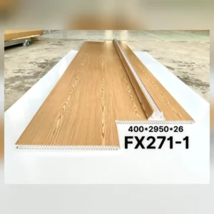 Tấm nhựa vách ngăn giả gỗ fx271-1