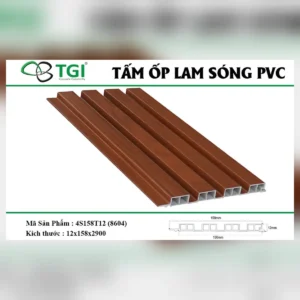 Tấm ốp lam sóng pvc 4s158t12