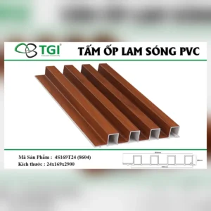 Tấm ốp lam sóng pvc 4s169t24