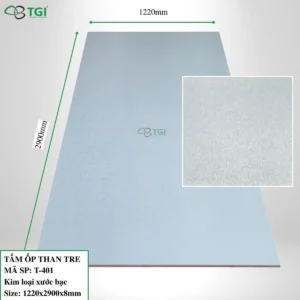 Tấm ốp than tre 8mm mã t-401