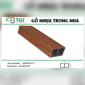 Thanh lam gỗ nhựa b100t50