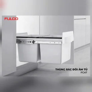 Thùng rác đôi gắn cánh (400mm) fulco fc47