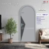 Cửa vòm BRV-07 họa tiết khối tam giác phối hai màu đối lập