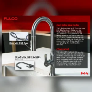 Vòi rửa fulco f44